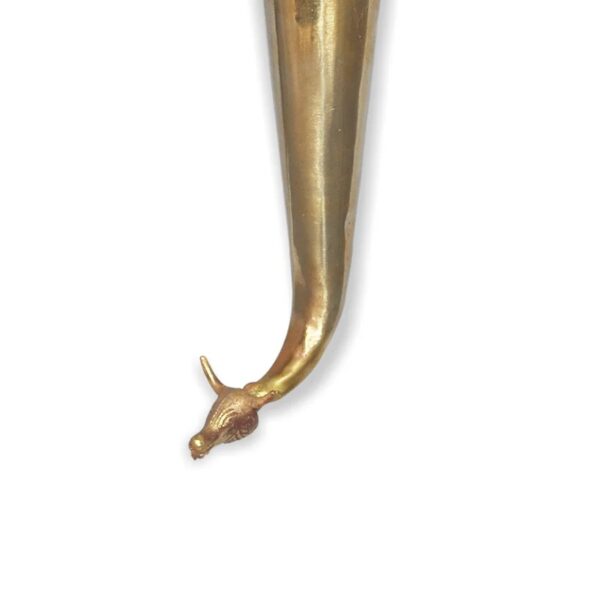 Pure Brass Gaumukhi Shringi for Abhishek, Bathing Pot for Gods - Image 2
