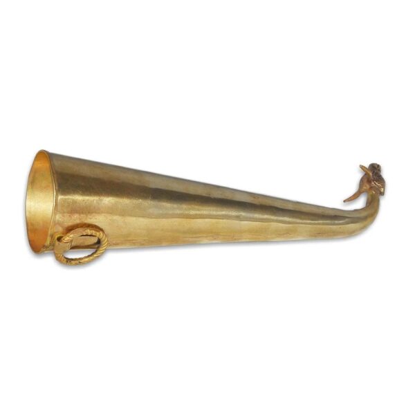 Pure Brass Gaumukhi Shringi for Abhishek, Bathing Pot for Gods - Image 3