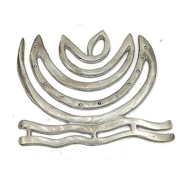 Zinc Helix Vastu Remedies for North-East Ishanya Dosha Nivaran Missing Corner & Cuts Remedies (Silver Grey, 4 inch, 1pc) - Image 2